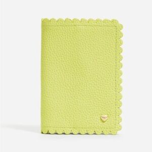 STONEY CLOVER LANE pittford leather passport case in lime new in box $138